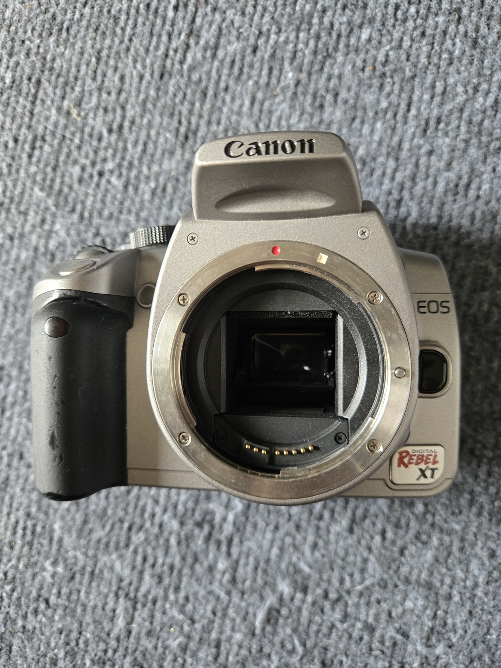 Canon Silver EOS Rebel XT DSLR Camera Body